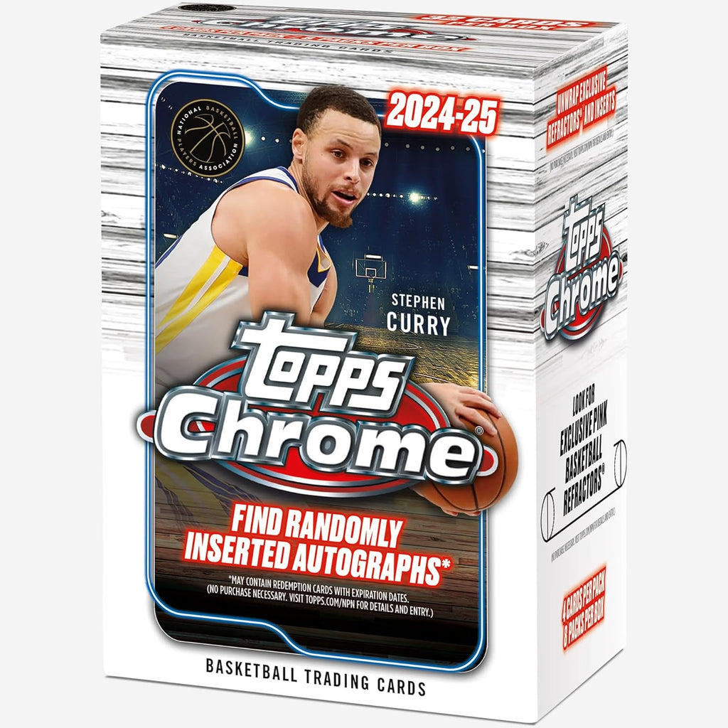 2024-25 Topps Chrome Basketball   Value Box Sealed