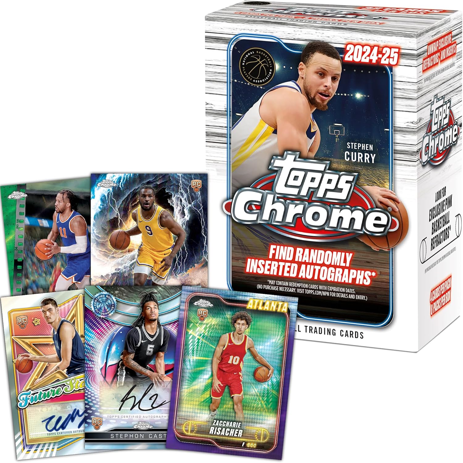 2024-25 Topps Chrome Basketball   Value Box Sealed
