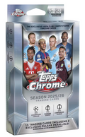 Soccer 2025/26 Topps Chrome UEFA Club Competitions Hanger Box (Slightly damaged)