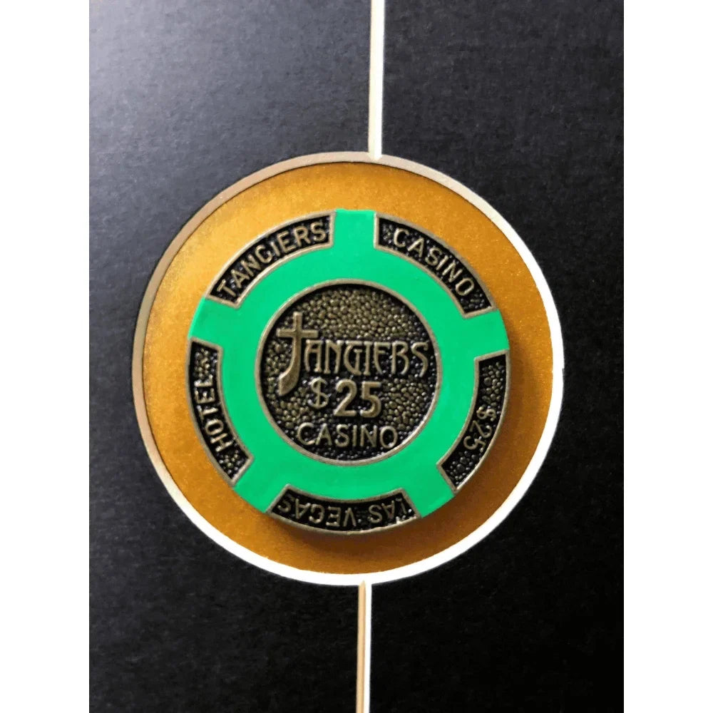 Casino Movie Collage w/ Tangiers Playing Cards & Poker Chip Framed