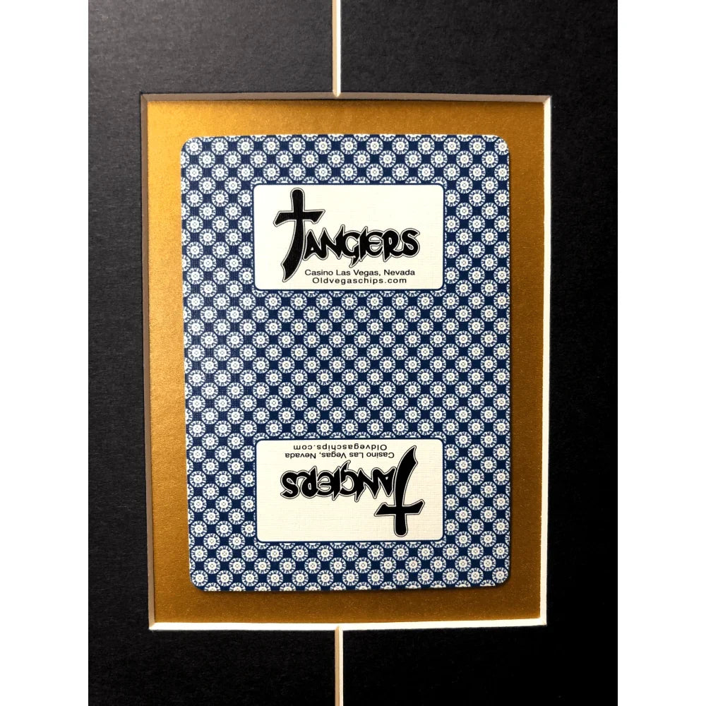 Casino Movie Collage w/ Tangiers Playing Cards & Poker Chip Framed
