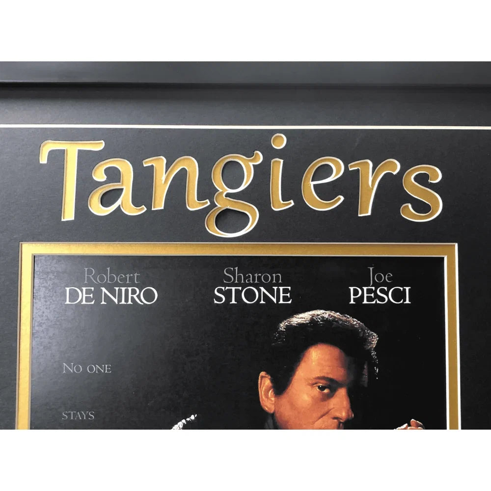 Casino Movie Collage w/ Tangiers Playing Cards & Poker Chip Framed