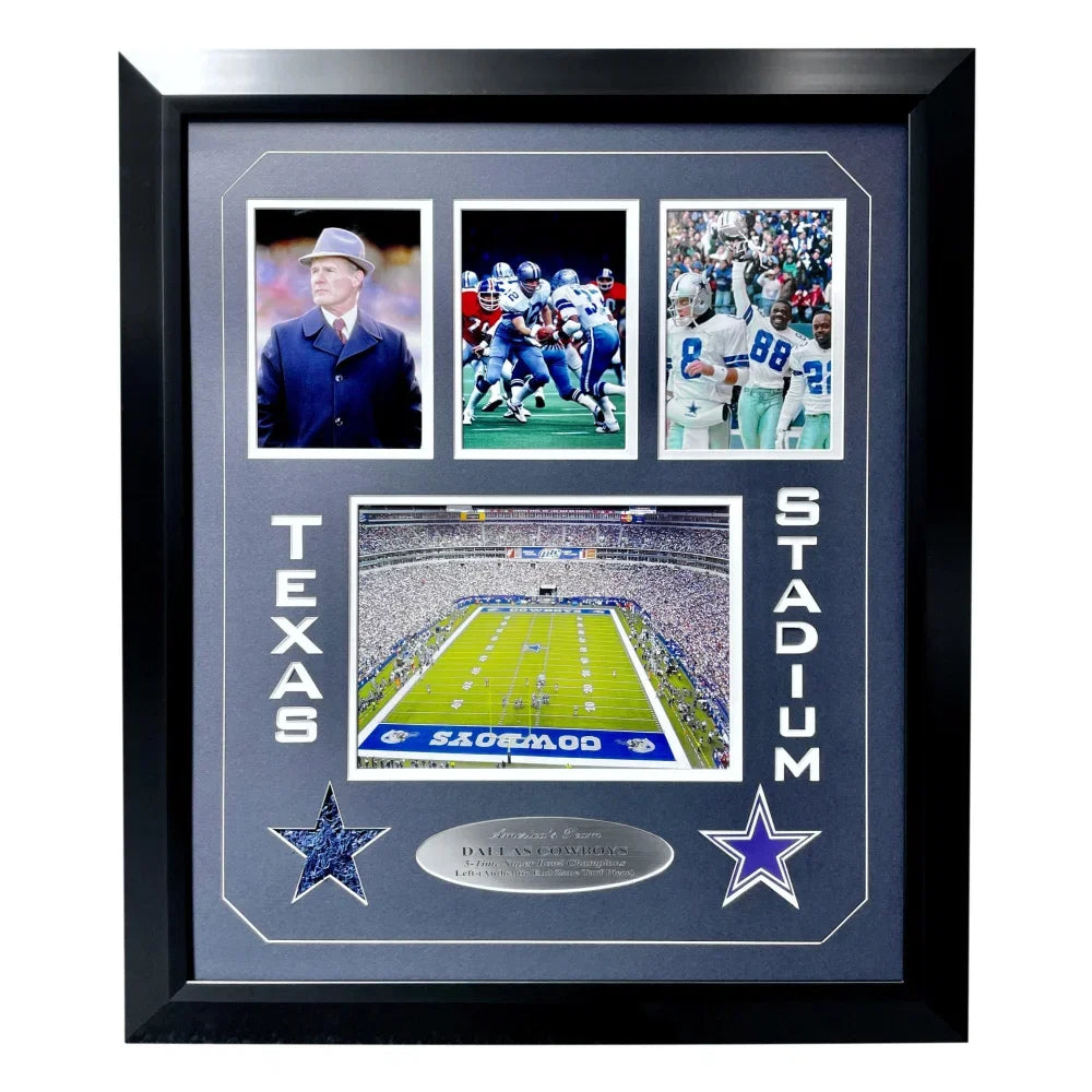Dallas Cowboys Texas Stadium Game-Used End Zone Turf Framed (COA, d/25)