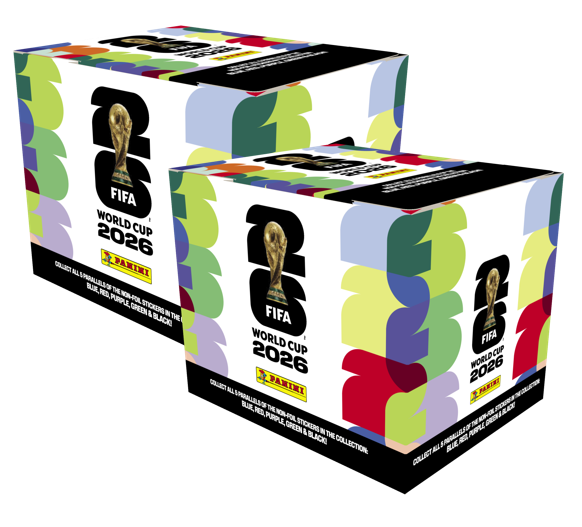 Soccer Panini FIFA World Cup 2026: Sticker Album + 100-Pack Sticker Box Combo