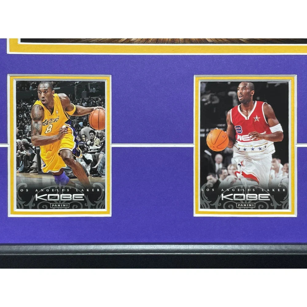 Kobe Bryant Final Lakers Game-Used Confetti & Final Season Ticket Collage Framed