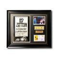 Led Zeppelin Framed Last Concert Chicago Stadium Ticket Collage w/ Autographs