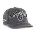 Las Vegas Raiders '47 Calderwood Well Worn Hitch Adjustable Hat - Charcoal