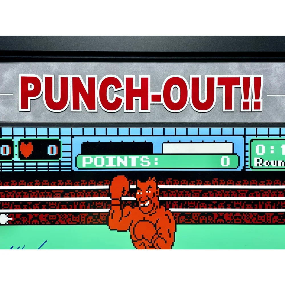 Mike Tyson Autographed Nintendo Punch Out 16x20 Photo Framed (JSA/NES)