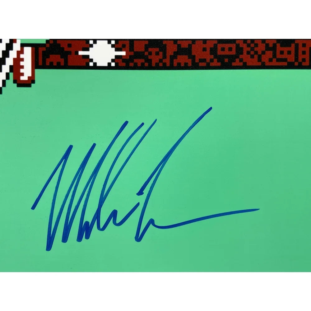 Mike Tyson Autographed Nintendo Punch Out 16x20 Photo Framed (JSA/NES)