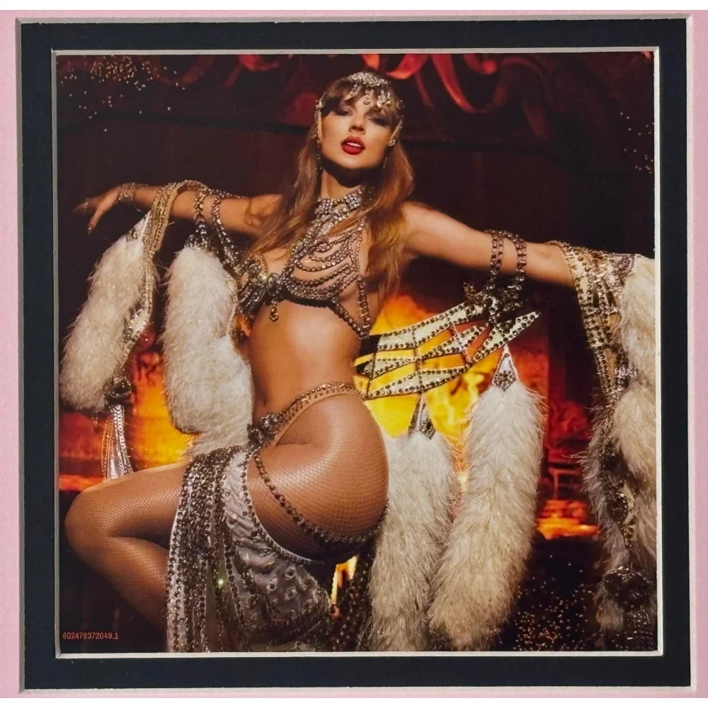 Taylor Swift Autographed Life of a Showgirl CD Collage Framed (JSA)