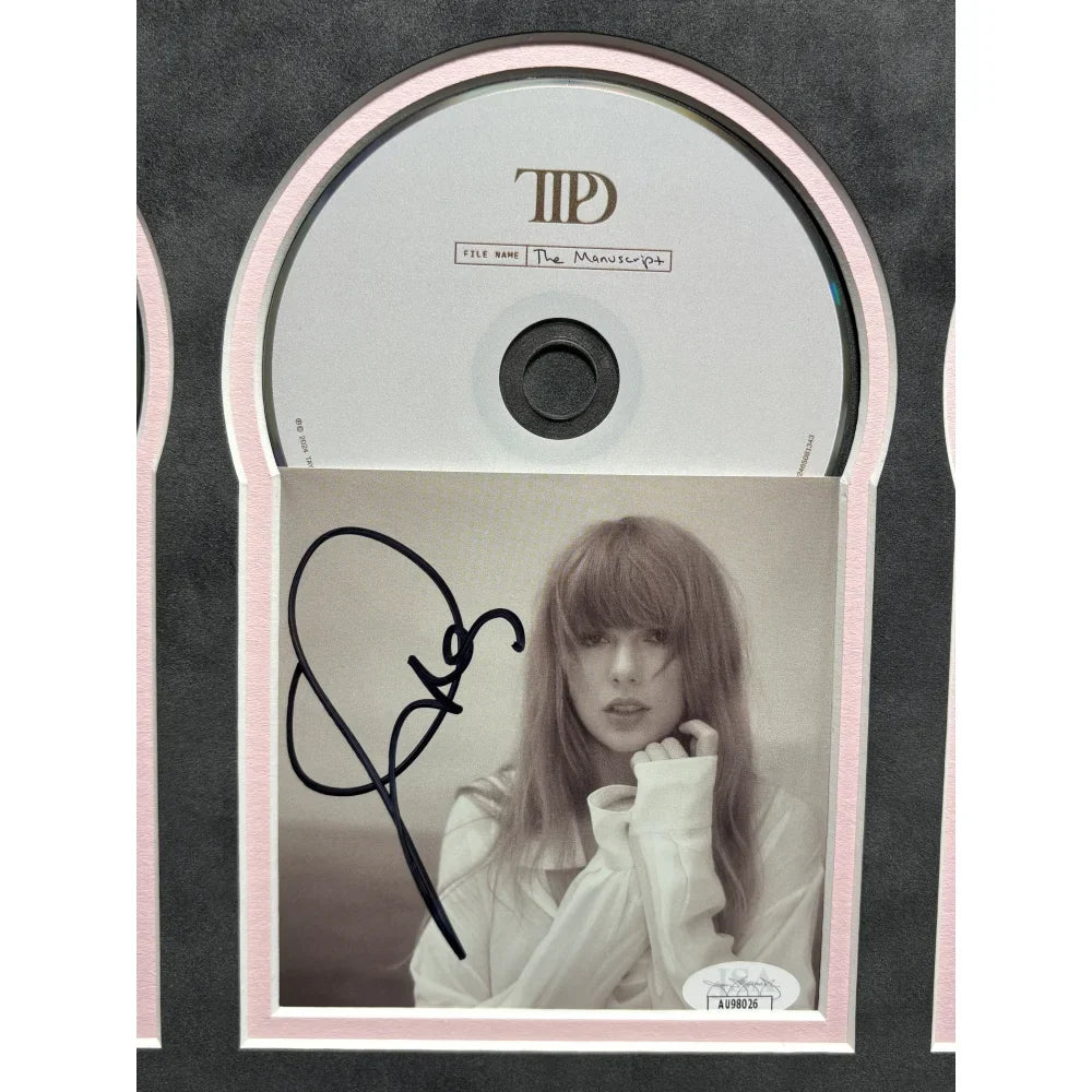 Taylor Swift Autographed CD Original Studio Albums All 12 Framed JSA Signed #D/100 Life Showgirl