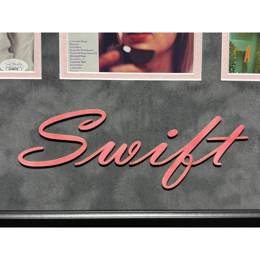 Taylor Swift Autographed CD Original Studio Albums All 12 Framed JSA Signed #D/100 Life Showgirl