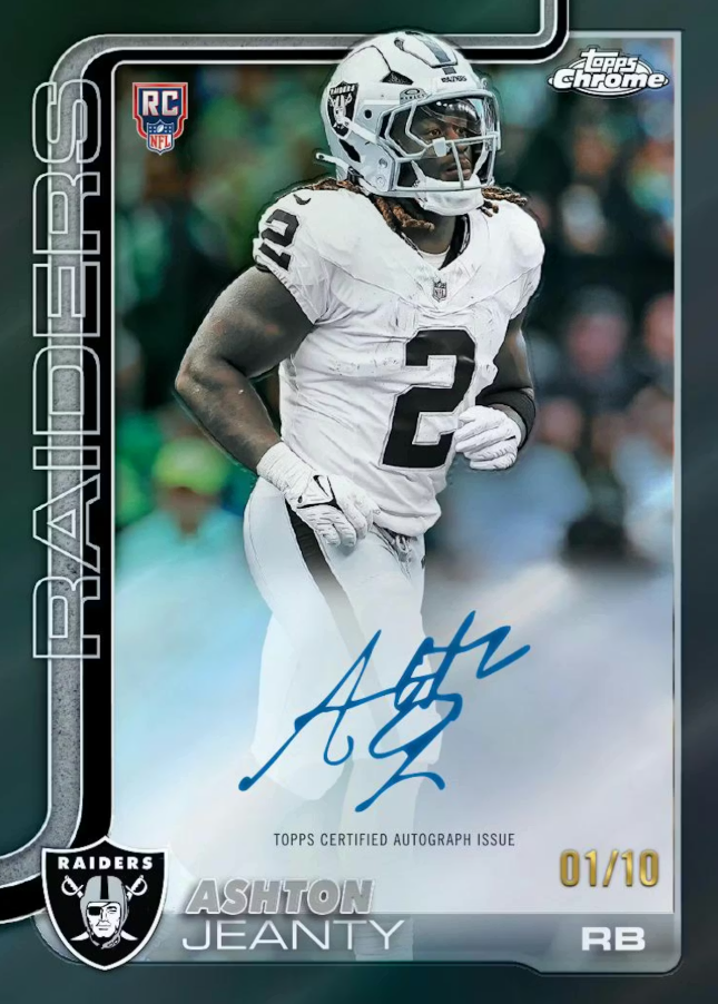 Football 2025 Topps Chrome Hanger Box (Slightly Damaged)