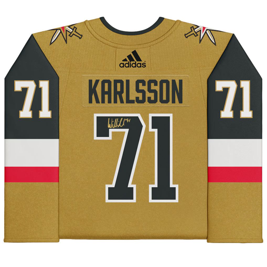 William Karlsson Vegas Golden Knights Autographed Gold Adidas Authentic Jersey with 2023 Stanley Cup Final Patch